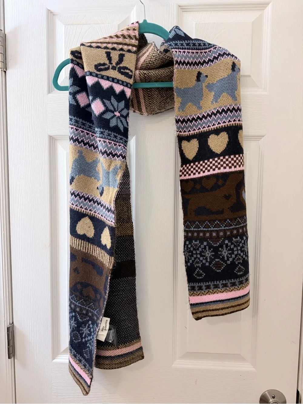 Anthropologie doggie fair isles scarf